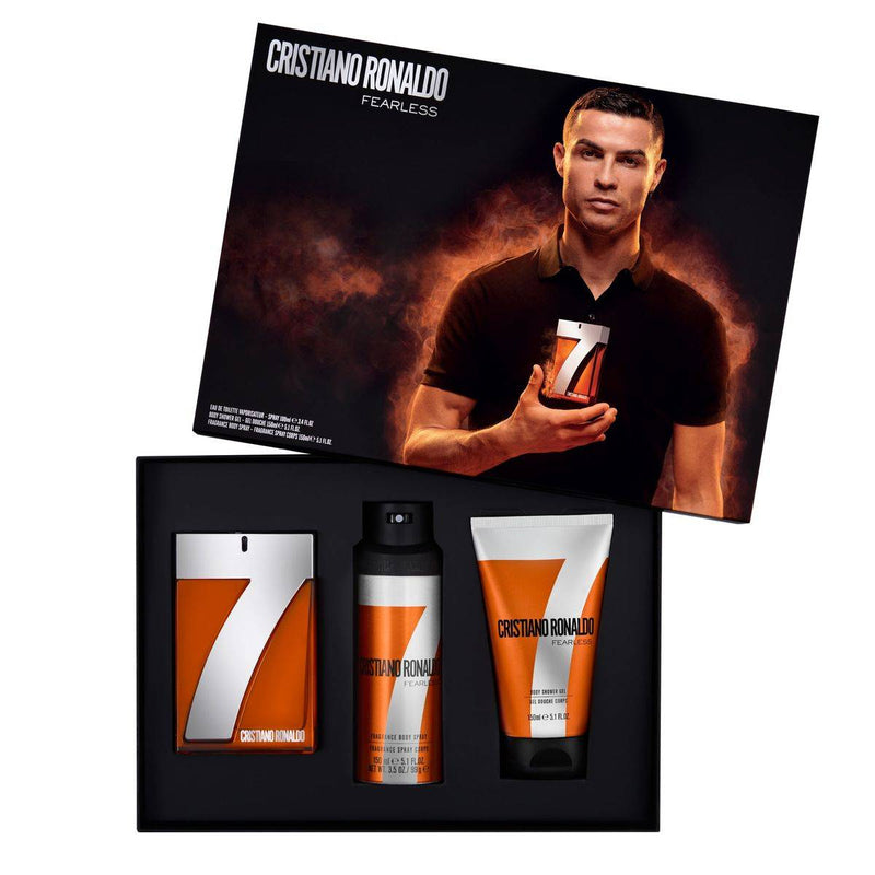 Cristiano Ronaldo CR7 Fearless Eau de Toilette 100ml + Shower Gel 150ml + Body Spray 150ml Gift Set
