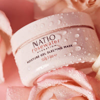 Natio Rose Water Hydration Moisture Gel Sleeping Mask 100g