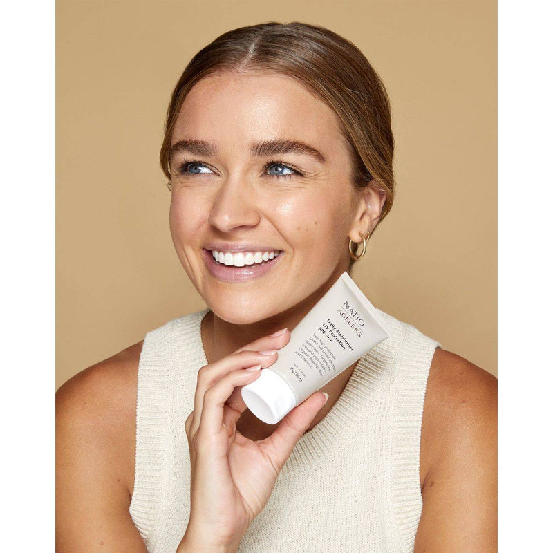 Natio Ageless Daily Moisturiser UVA & UVB Protection SPF50+ 75g