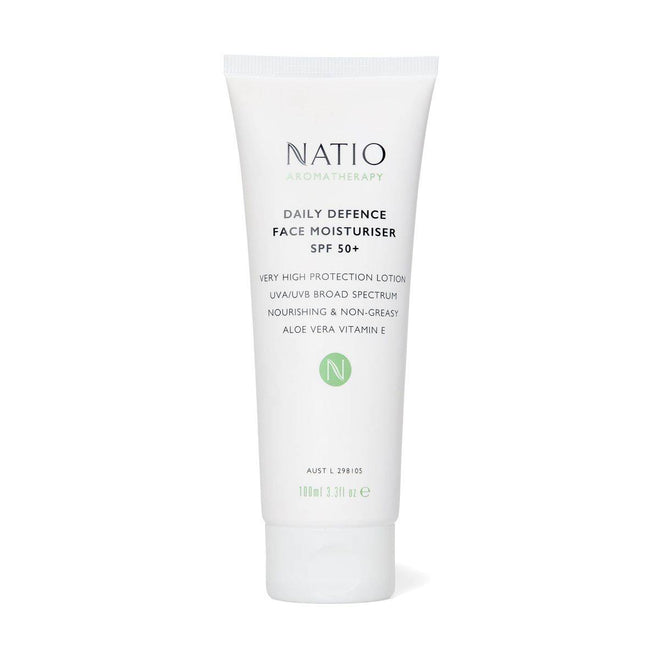 Natio Daily Defence Face Moisturiser SPF50+ 100ml
