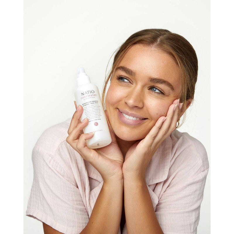 Natio Rose Water Hydration Moisture Drench Mineral Face Mist 200ml