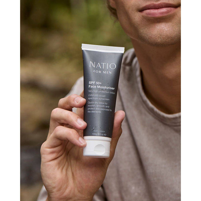 Natio for Men Face Moisturiser SPF50+ 100g