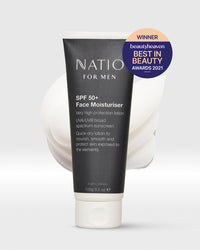 Natio for Men Face Moisturiser SPF50+ 100g