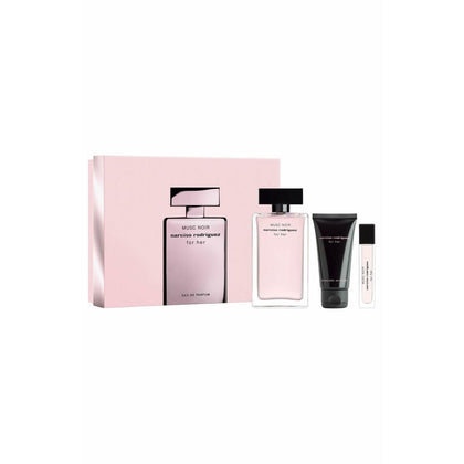 Narciso Rodriguez Musc Noir For Her Eau de Parfum 100ml + Eau de Parfum 10ml Purse Spray + Her Body Lotion 50ml Gift Set