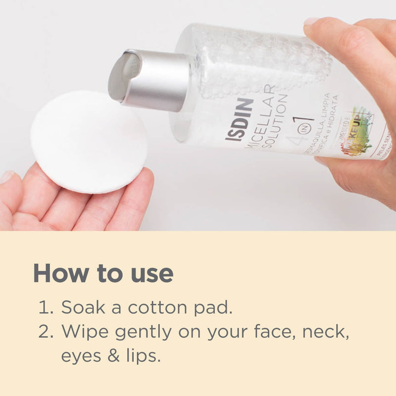 Isdin Micellar Solution 4 In 1 Facial Cleanser 400ml
