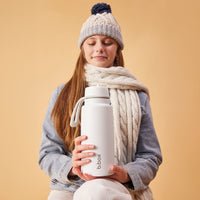 B.Box Hydratio Insulated Flip Top Bottle White Out 1L