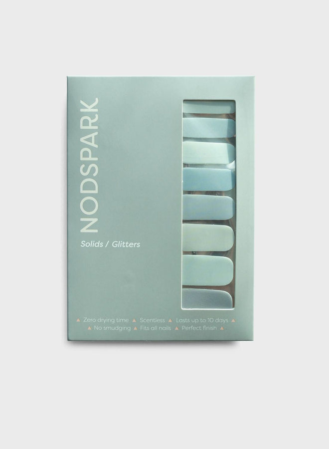 Nodspark Manicure On the Go No Drying Time Nail Wrap Having the Blues Colour Chart