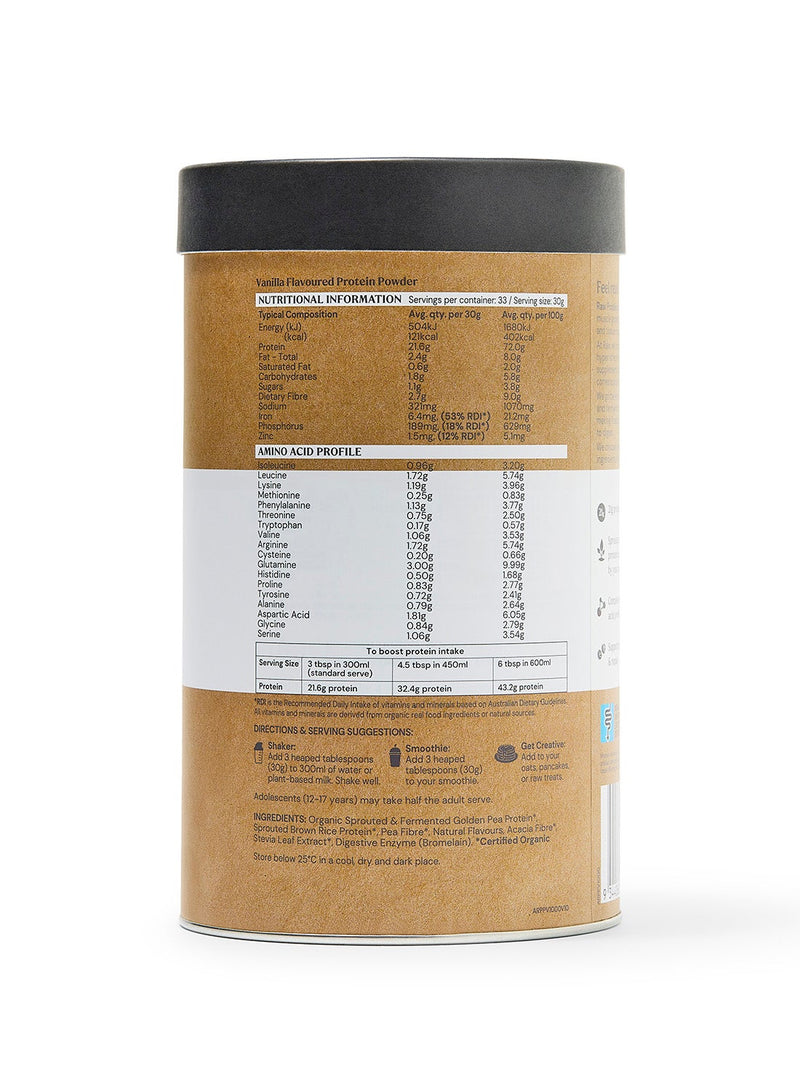 Amazonia RAW Protein Isolate Vanilla 1kg