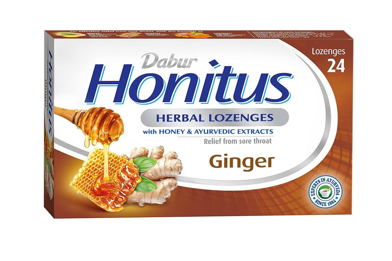 Dabur Honitus Herbal Ginger 24 Lozenges