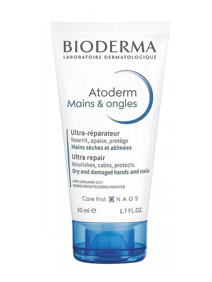 Bioderma Atoderm Intensive Hands & Nail Cream 50ml - Chemist Warehouse UAE