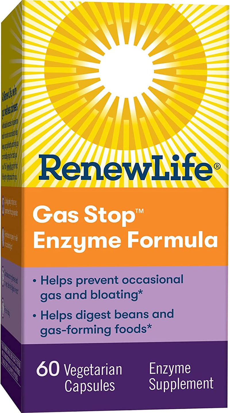 Renew Life Gas Stop Enzyme Formula 60 Vegetarian Capsules