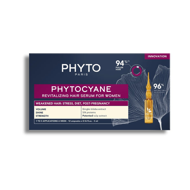 Phyto Phytocyane Revitalizing Hair Serum Women 5ml 12 Vials