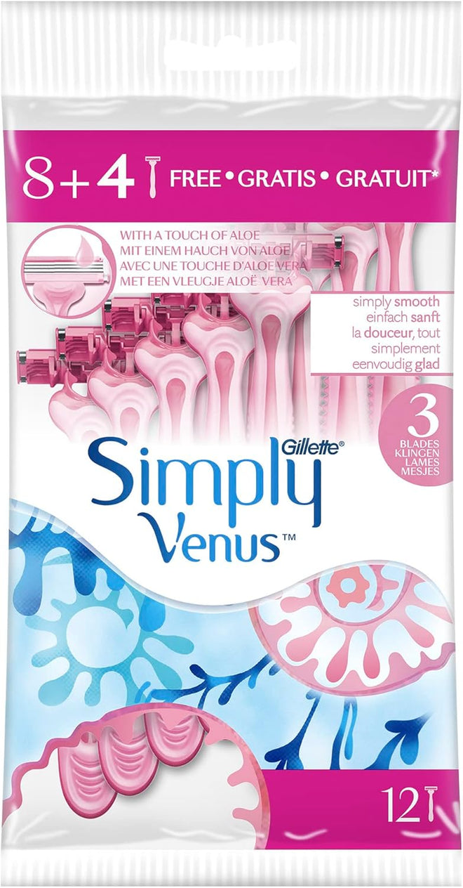 Venus Razor Disposable Simply 3 8+4 Count