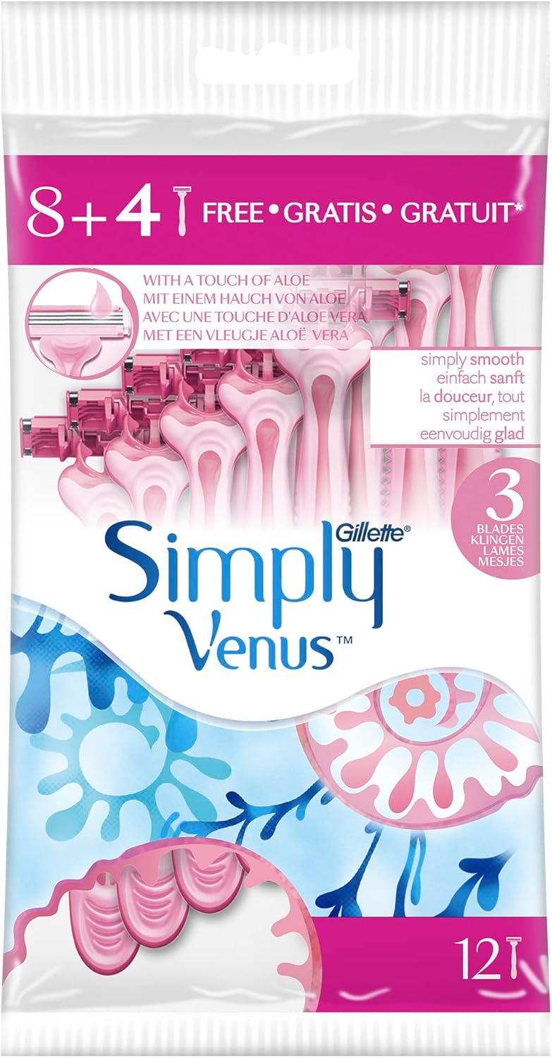 Venus Razor Disposable Simply 3 8+4 Count