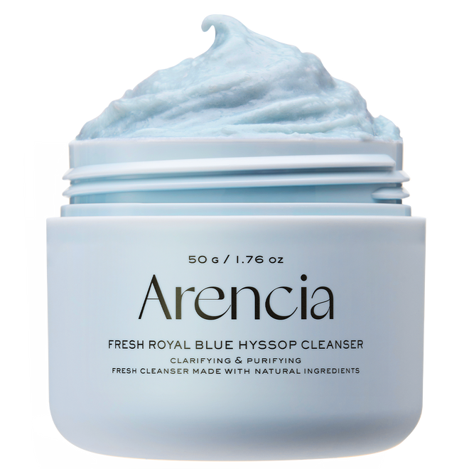 Arencia Fresh Blue Hyssop Rice Mochi Cleanser 120g