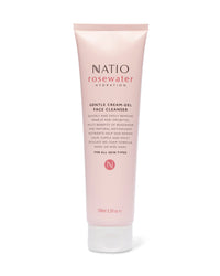 Natio Rose Water Hydration Gentle Cream Gel Face Cleanser 100ml