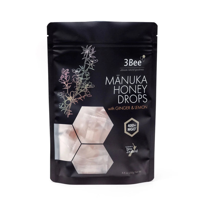 3Bee Manuka Honey UMF15+ Soothing Pops Lemon 150g