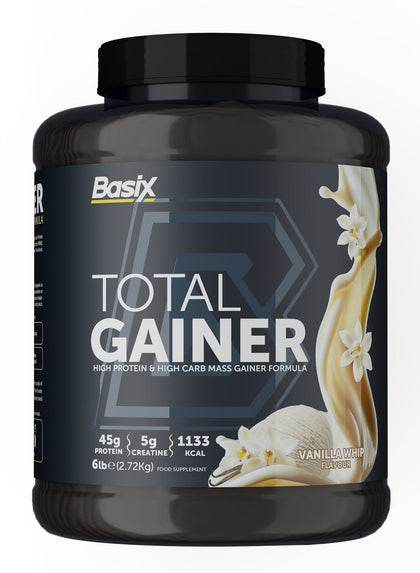 Basix Total Gainer Vanilla Whip 2.72kg - Chemist Warehouse UAE