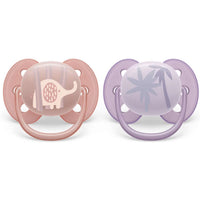 Philips Avent Ultra Soft Pacifier 0-6 Months Girl 2 Pack