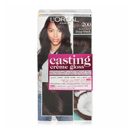 Loreal Paris Casting Creme Gloss 200 Deep Black - Chemist Warehouse UAE