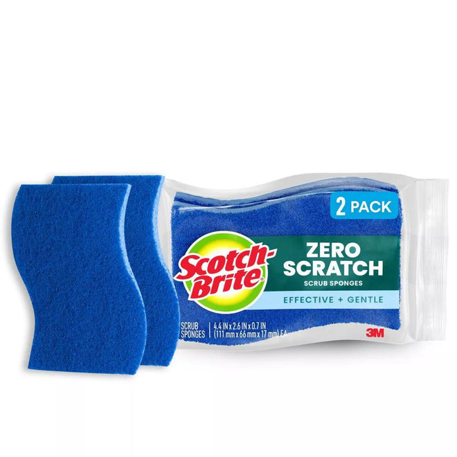 Scotch-Brite Scrub Sponge Non Scratch 2 Packs