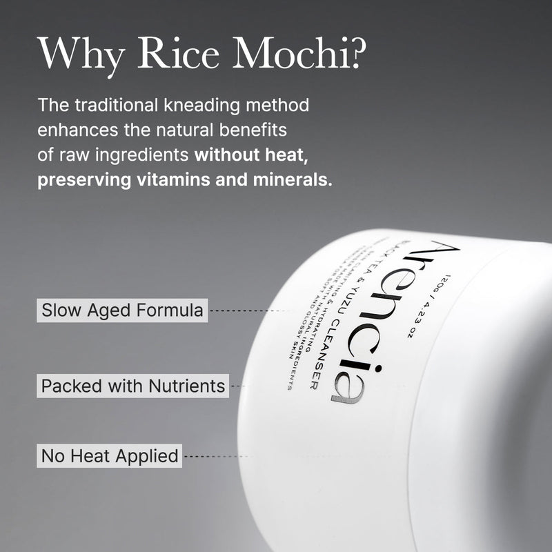 Arencia Black Tea Rice Mochi Cleanser 120g