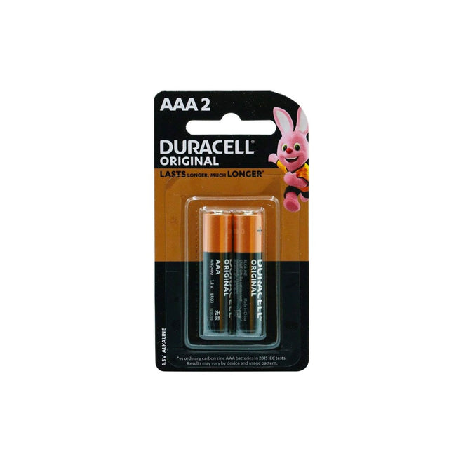 Duracell Battery Alkaline AAA 1.5V Alkaline 2 Pieces