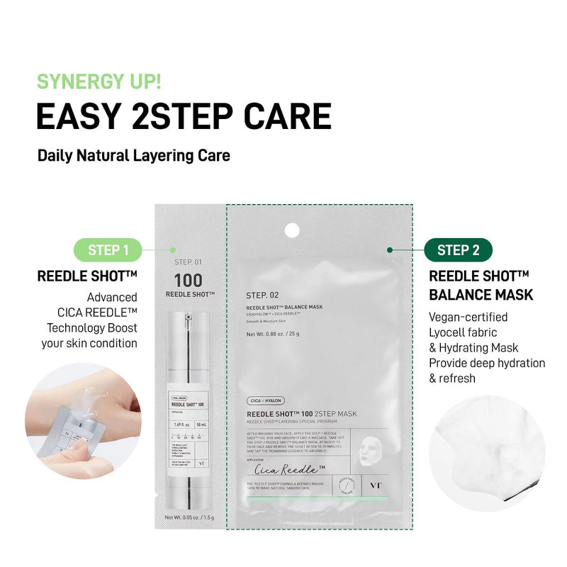 VT Cosmetics Reedle Shot 100 2 Step Mask