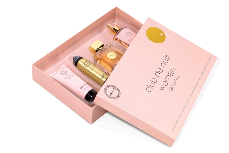 Armaf Club De Nuit Woman EDT 105ml + Deo 50ml + Body Lotion 100ml + Body Splash 250ml Gift Set