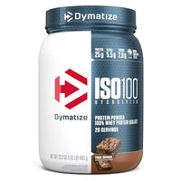 Dymatize ISO 100 Hydrolyzed 100% Whey Protein Powder Fudge Brownie 660g