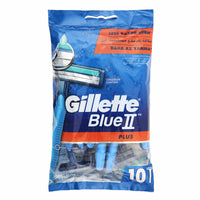 Gillette Razor Disposable Blue II Plus 10 Count