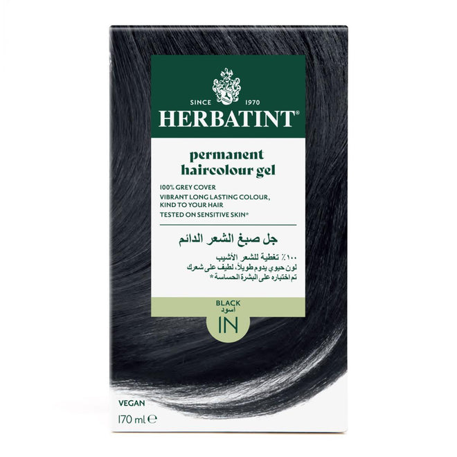 Herbatint Permanent Hair Color Gel 1N Black 150ml