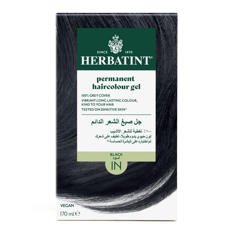 Herbatint Permanent Hair Color Gel 1N Black 150ml