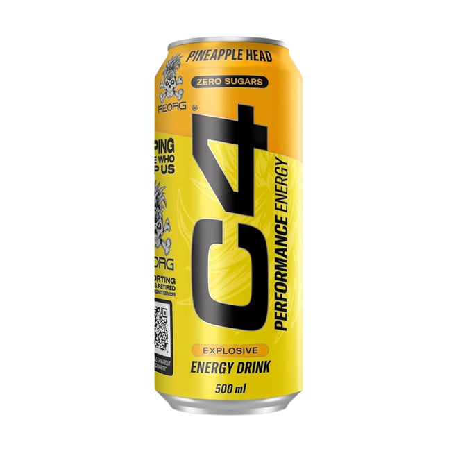 Cellucor C4 Original Energy Drink Zero Sugar Pineapple Head 500ml