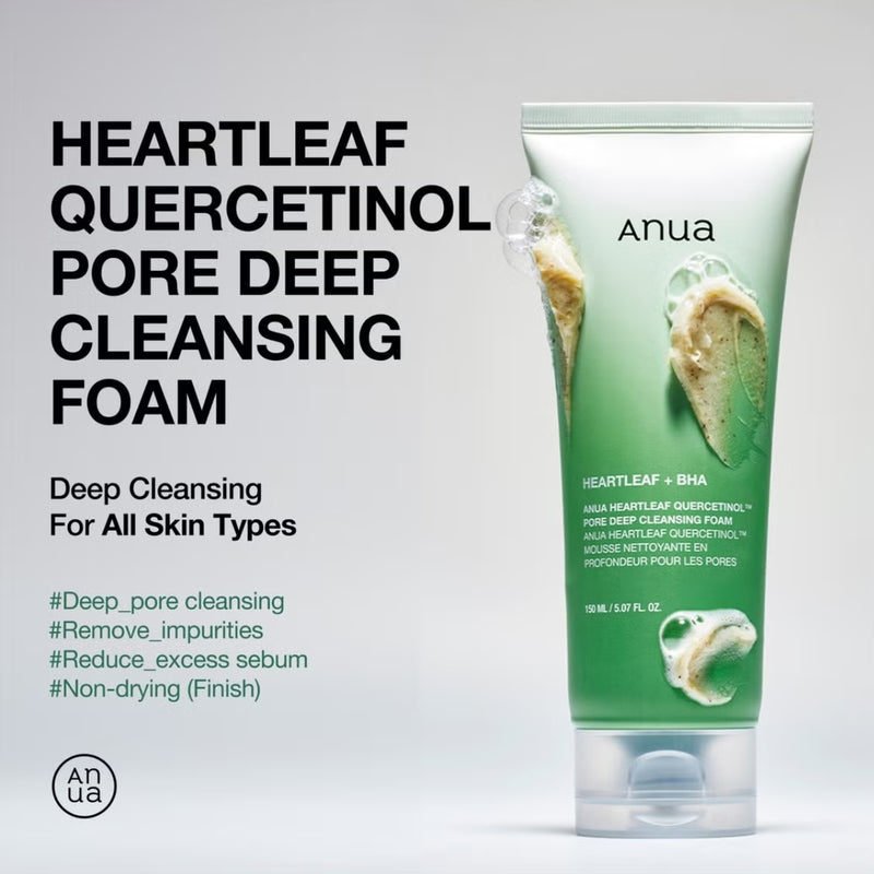 Anua Heartleaf Quercetinol Pore Deep Cleansing Foam 150ml