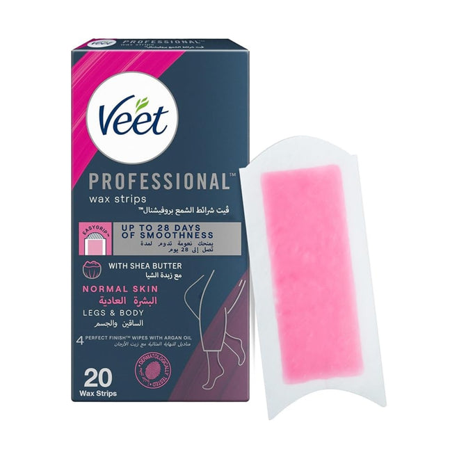 Veet Wax Strips Professional Legs & Body 20 Strips
