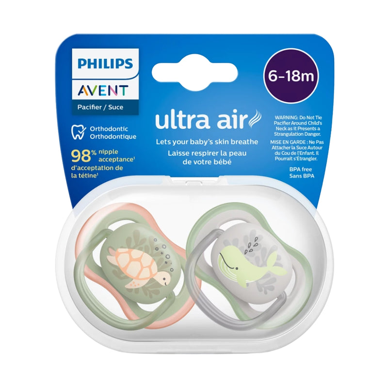 Philips Avent Ultra Air Pacifier 6-18 Months Boy 2 Pack