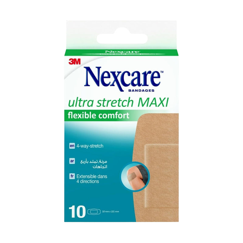 Nexcare Bandages Soft N Flex Natural Feel Knee & Elbow 10 Plasters