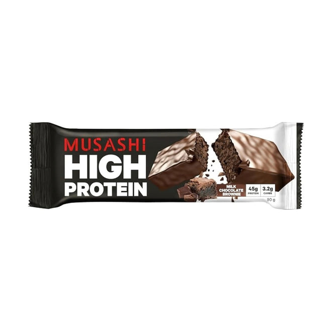 Musashi High Protein Bar Milk Chocolate Brownie 90g