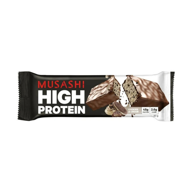 Musashi High Protein Bar Cookies & Cream 90g