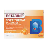 Betadine Sore Throat Orange 24 Lozenges
