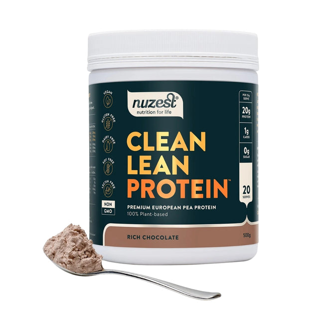 Nuzest Clean Lean Premium Pea Protein Drink Mix Rich Chocolate 500g