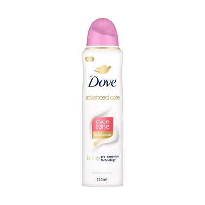 Dove Antiperspirant Deodorant Spray Even Tone 150ml - Chemist Warehouse UAE