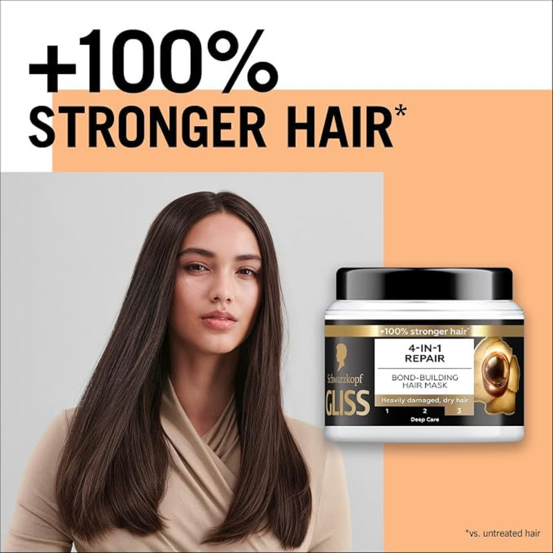 Schwarzkopf Gliss Bond Building Hair Mask 4 In 1 Nourishment 400ml