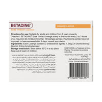 Betadine Sore Throat Orange 24 Lozenges