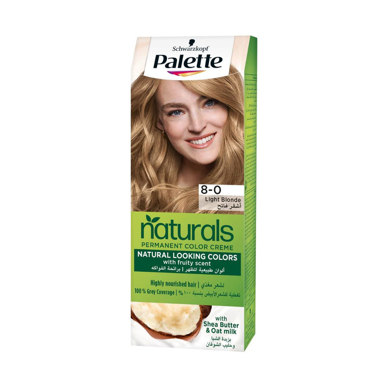 Schwarzkopf Palette Permanent Natural Colors Cream 8-0 Light Blonde