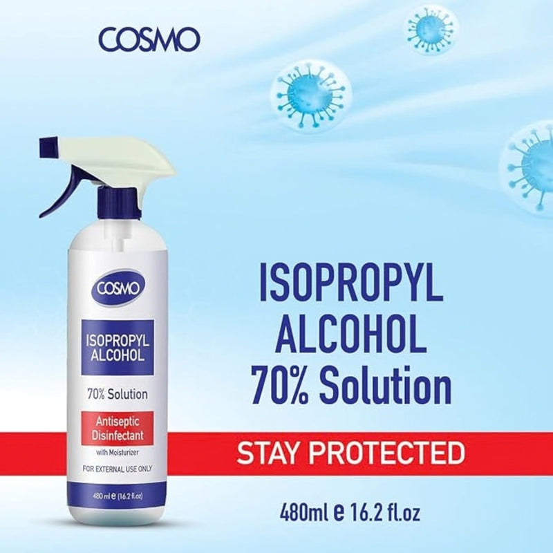 Cosmo Isopropyl Alcohol 70% Solution 480ml