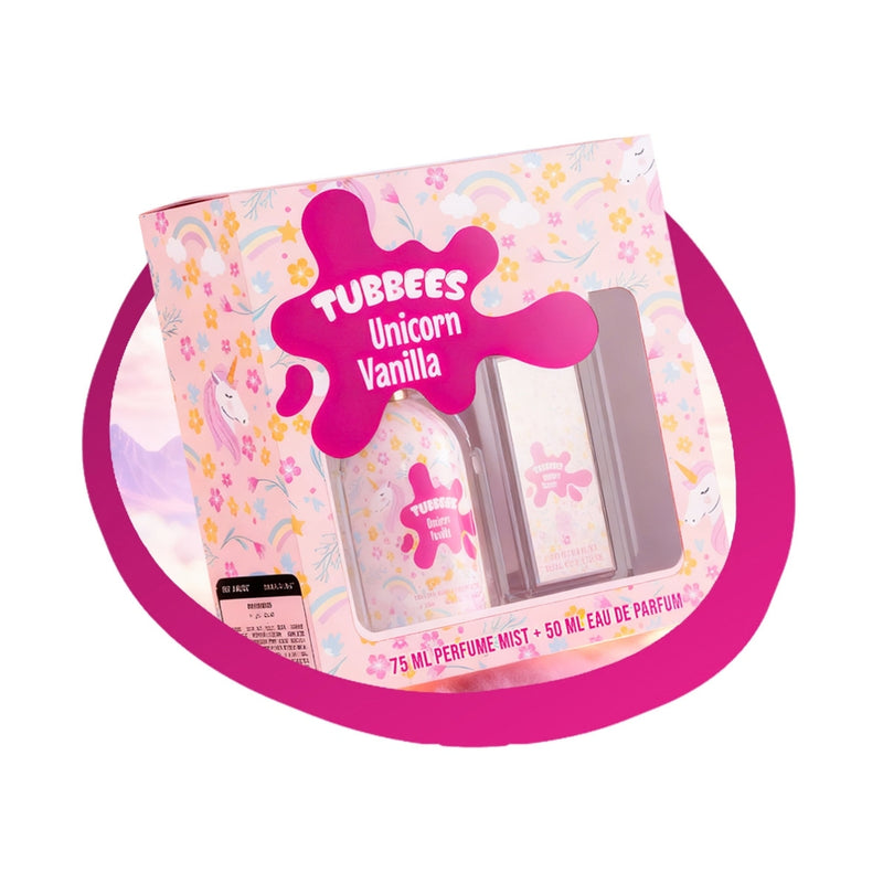 Tubbees Unicorn Vanilla Eau de Parfum 50ml + Perfume Mist 75ml Gift Set