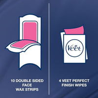 Veet Wax Strips Easy Gel Legs & Body For Normal Skin 40 Strips