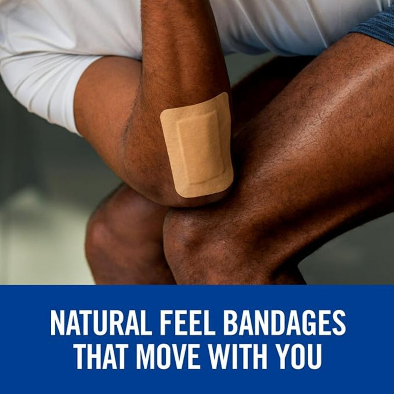 Nexcare Bandages Soft N Flex Natural Feel Knee & Elbow 10 Plasters